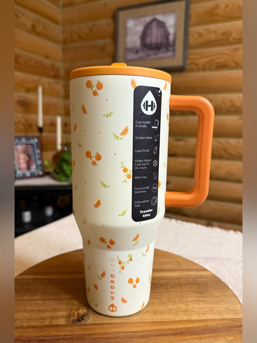 CITRUS HydroJug 40oz Traveler Straw Tumbler